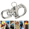 thumbnail image 3 of Small And Compact 316 Stainless Steel Snap Hook, Mountaineering Shackle, Corrosion Resistance For Outdoor Climbing, 3 of 8