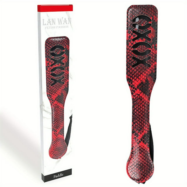1pc SM Paddle Spanking - Leather Paddle for Adult Sex Toys and Bondage Restraints - Enhance Your BDSM Experience with this Powerful Whip