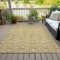 thumbnail image 6 of Addison Rugs Chantille Indoor/Outdoor Transitional Circles Gold Washable Rectangle Rug, 8' x 10', 6 of 6