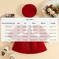 thumbnail image 3 of Fesfesfes Cute Outfits Girls Christmas Winter Dress with Hat and Collar Long Sleeve Casual Party Wear Cozy Thickened Layered Playful Holiday Outfit, 3 of 9