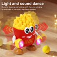 thumbnail image 2 of Toddlers Dancing Toy Recording Pineapple Toy Electric Dancing Toy with Led Light Music Recording Pineapple Elephant Fries Design Crawling, 2 of 8