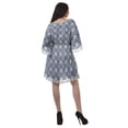 thumbnail image 4 of Moomaya Robe d'Été pour Femmes, Grande Taille, Kimono Aguichant Imprimé, Mini-Robe, 4 of 6