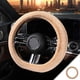 thumbnail image 1 of pstuiky Funda de volante de invierno de felpa de 38 cm para coches de 15 pulgadas, 1 of 6