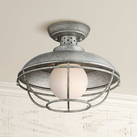 Franklin Iron Works Rustic Farmhouse Outdoor Ceiling Light