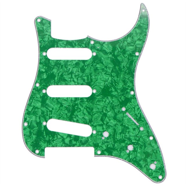 MYG 11 Holes Colorful Celluloid Guitar Pickguard Scratch Plate for Strat Guitars SSS