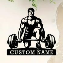Custom Weightlifter Metal Wall Art, Weightlifter Metal Sign, Gym Metal, Gym Metal Wall Decor, Gym Sport Metal Wall Decor