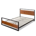 thumbnail image 3 of Zinus Suzanne 37" Metal and Wood Platform Bed with Headboard, Queen, 3 of 8