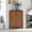 Brown, variant on Home Corner Storage Cabinet, Bathroom Triangle Floor Storage Cabinet with Adjustable Shelves, Freestanding Floor Cabinet with 2 Doors (Grey)
