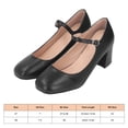 thumbnail image 2 of Talons Hauts Bout Pointu Bout Fermé Soutien Stable Confortable PU Escarpins pour Femmes pour Travail Réunion Noir, 2 of 2