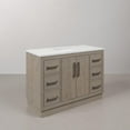 thumbnail image 3 of Water Creation 48"W Wood Single Bathroom Vanity in Gray Oak/Bronze, 3 of 11