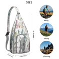 thumbnail image 2 of Autumn Leaves Shoulder Sling - Seasonal Maple & Flower Pattern, Fashionable Anti-Theft Daypack, 2 of 4