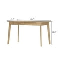 thumbnail image 5 of KULAGAGA Writing Desk with Drawers, Modern PC Laptop Computer Table for Home Office,47.2"x21.7", Oak, 5 of 7