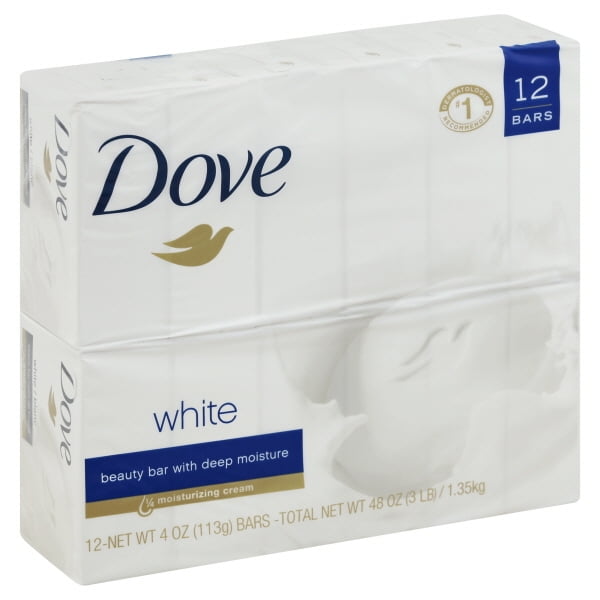 Dove Beauty White Moisturizing Beauty Bar Soap - 12pk - 3.75oz each