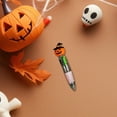 thumbnail image 6 of Portable Halloween Pumpkin Ballpoint Pen,Halloween Classic Pumpkin Pen,Classic Pumpkin Pen,The Cute and Portable Four Color Halloween Pumpkin Ballpoint Pen 1Ml,Pen,Pencil Curler,Random Color, 6 of 9