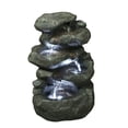 thumbnail image 3 of 11" LED Lights Five Level Rocks Outdoor Garden Fountain, 3 of 3