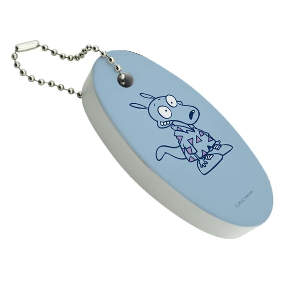 Rocko's Modern Life Shirt Floating Keychain Oval Foam Fishing Boat Buoy Key Float