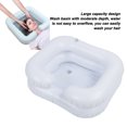thumbnail image 4 of Hair Washing Basin, Easy To Inflate Inflatable Shampoo Basin Multi Purpose Folding PVC Leakproof with Repair Patch for Elderly White,Clear, 4 of 7