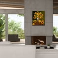 thumbnail image 4 of Epic Graffiti 'Sunflowers In A Peacock Vase' by Christopher Pierce, Canvas Wall Art, 26"x30", 4 of 8