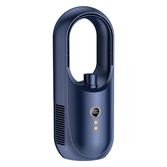 Desk Fan Leafless Fan Table Leafless Fan USB Fan 6 Speed Air Cooling Fan Plastic Office Fan Small Desk Fan for Bedroom