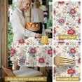 thumbnail image 5 of Pioneer Flower Floral Print Pattern Round Tablecloth 60 X 60 Inch, Wrinkle Resistant Wipeable Table Cloth for Kitchen Dining Picnic Patio Party, 5 of 6