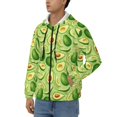 thumbnail image 3 of Naloa Green Avocado Men’s Hoodies, Zip up Hoodie, Sweatshirts,Hoodies for Men Sizes S-3XL-Large, 3 of 5