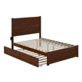 thumbnail image 6 of Full Bed with Trundle - Elegant Escape Platform Bed - Walnut Finish - Modern & Classic Design, 6 of 6