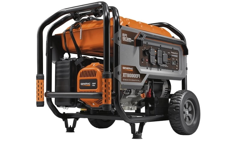 Generac 7162 XT8000EFI 8,000 Watt Gas Powered Portable Generator with Electronic Fuel Injection