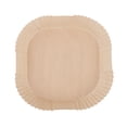 thumbnail image 2 of Papel Para Freidora 50 revestimientos de pergamino para freidora de aire, vaporizador de pulpa de madera, papel para hornear barbacoa (marrón), 2 of 7