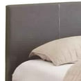 thumbnail image 4 of Benjara Leatherette Platform Style California King Bed with Tapered Block Feet,Gray, 4 of 5