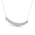thumbnail image 2 of Lab Grown Diamond Fashion Necklace IGI Certified | 1 Carat Platinum | Veil of Venus Graduating Round Lab Diamond Fashion Necklace | FG-VS Quality Friendly Diamonds, 2 of 6