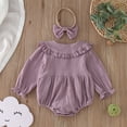 thumbnail image 4 of Sngxgn Baby Girl Bodysuits Sets Cotton Casual New born Clothes Comfort Outfit Baby(Purple,90), 4 of 4