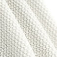 thumbnail image 4 of Cotton Throw Blanket Moss Stitch Solid Soft Sofa Couch Bed Decorative Knitted Blanket White 60"x78", 4 of 8