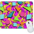 thumbnail image 1 of Vintage 80s Style Memphis Mouse Pad Retro Fashion Rectangle Waterproof Mouse Mat NonSlip Rubber Base with Durable Stitched Edges Add a Blast from the Past to Your Desk, 1 of 6
