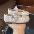 thumbnail image 7 of hoksml Girls Glitter Mary Jane Flats with Butterfly Toddler Little Kid Cute Dress Shoes, 7 of 7