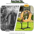 thumbnail image 6 of Garden Hose Holder Heavy Duty Water Hose Reel Stand with Storage Basket Holds 151 Feet Freestanding Hanger Rack for Outside Yard Lawn Farm, 6 of 6