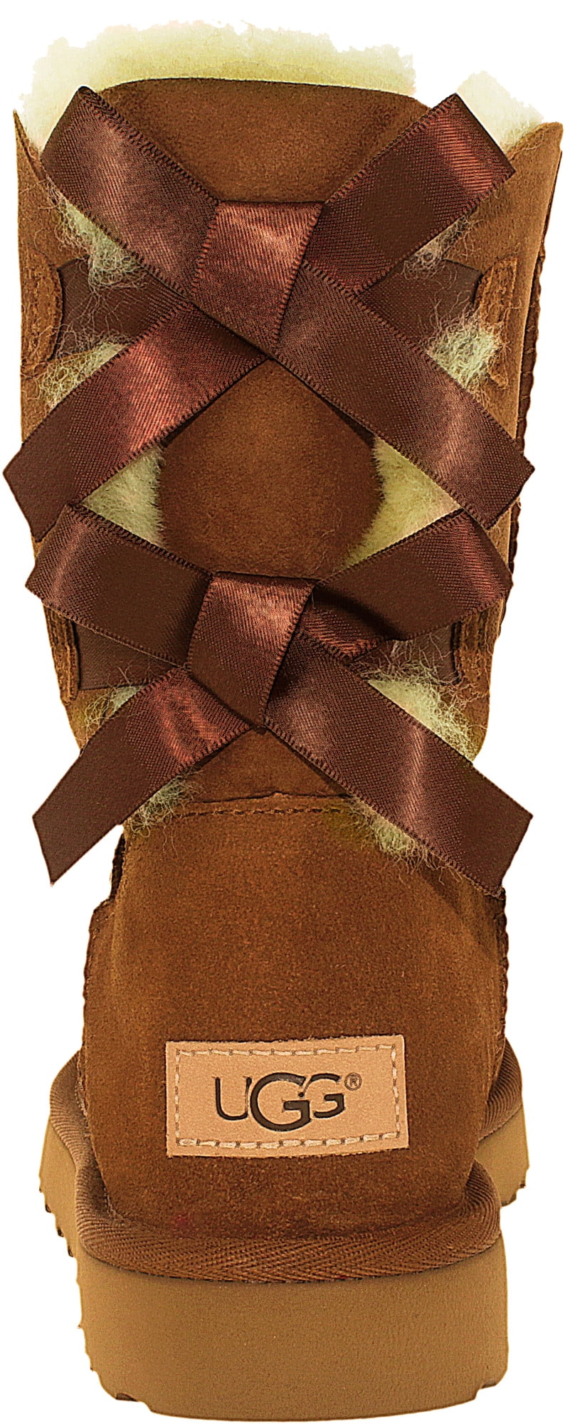 ugg womens bailey bow boots chestnut