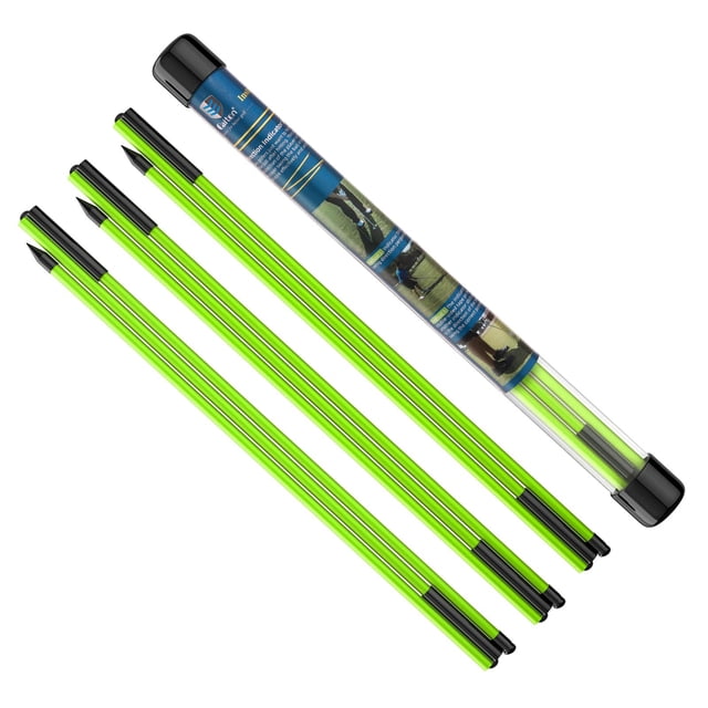 Palos de alineación de golf MoKo, 122 cm, plegables, paquete de 3