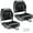 Low Back-Grey & Black, variant on PEXMOR Boat Seats Low/High Back, Folding Boat Seat Included, Fold-Down Fishing Boat Seats Waterproof Captain Boat Seat w/Aluminum Hinges & Thick Soft Cushion, 2 Packs