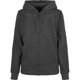 thumbnail image 1 of Build Your Brand - Sudadera con Cremallera Basic para Mujer (Carbón), 1 of 1
