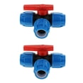 thumbnail image 1 of de 2 accesorios divisores de de de agua de jardín con válvula de tres vías 32 mm / 1 kusrkot PE rápido conectar accesorios de empuje, 1 of 8