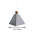 thumbnail image 2 of Kiven Plug-in Pendant with Dimmable Light Cord (15ft), Iron ArtPendant with White Shade Hanging Dining Room Bar Pendant, Cord Color Customizable， Bulb Not Included, 2 of 6