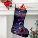 thumbnail image 2 of Los Doomies Tema: Calcetines de Navidad, fino lino blanco para colgar en escaleras y chimenea, decoración navideña para el hogar, regalo de Navidad. 45cm × 32cm, 2 of 5