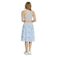 thumbnail image 5 of Women's Portuguese Fleur De Lis in Azulejo A-line Printed Skirt Casual Wear, 3XL, Night Blue and White, by Ambesonne, 5 of 6