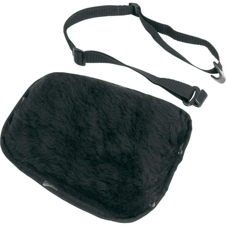 Pro Pad Sheepskin Gel Seat - Saddlemen 101RJ SaddleGel Gel Seat Pad - Rear Gel Pad with Synthetic Black Sheepskin Cover - Medium
