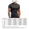thumbnail image 5 of Camiseta deportiva para hombre, camiseta de entrenamiento transpirable, manga corta con estampado bonito para gimnasio, 5 of 5