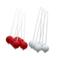 thumbnail image 2 of yotijay 6x Ladder Balls Backyard Game Easy to Use Outdoor Lawn Yard Ladder Toss Game 3 Red and 3 White, 2 of 9
