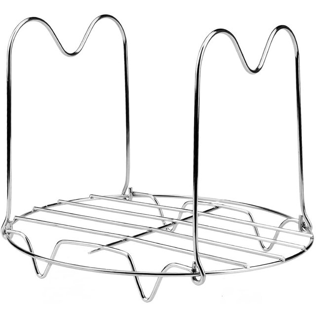Steamer Rack Trivet with Handles Compatible with Instant Pot Accessories 6 Qt 8 Quart,Stainless Steel Steaming Rack Trivets for Electric Pressure Cooker