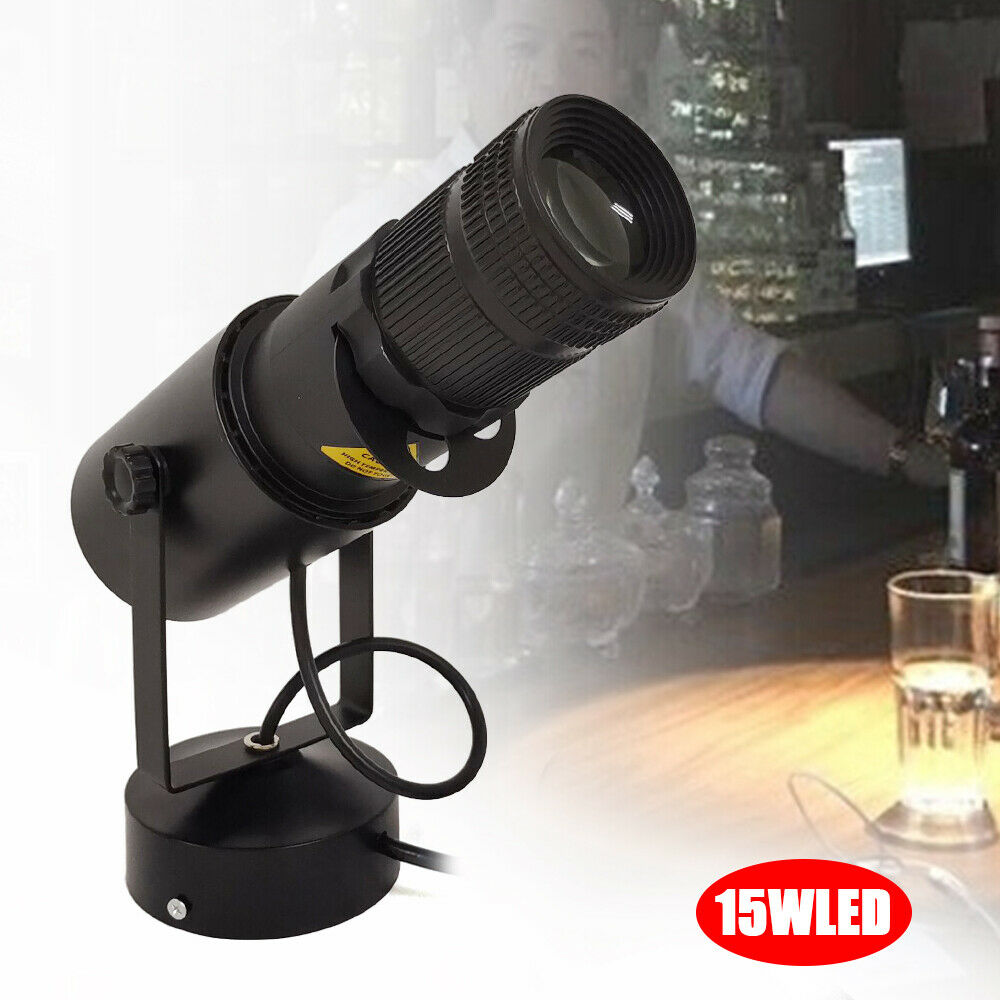 Fichiouy LED Spot Light 4 Apertures White Beam Stage DJ Disco Party Lamp Adjustable 15W