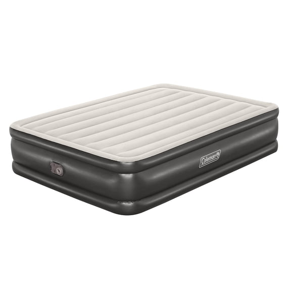 Open Box Bestway 90533E Coleman Tritech Air Mattress Queen 22" with Built-in AC Pump, Gray, Queen