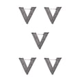 thumbnail image 1 of Thinsony 1/2/3/5 Baroque Trendy V-shaped Pin - Exquisite Electroplating Process Clothes Accessories silvery 5PCS, 1 of 6